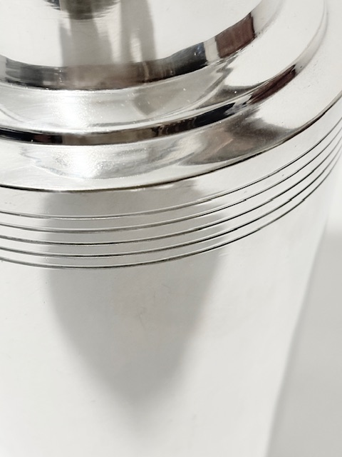 Keith Murray Designed for Mappin & Webb Silver Plated Cocktail Shaker