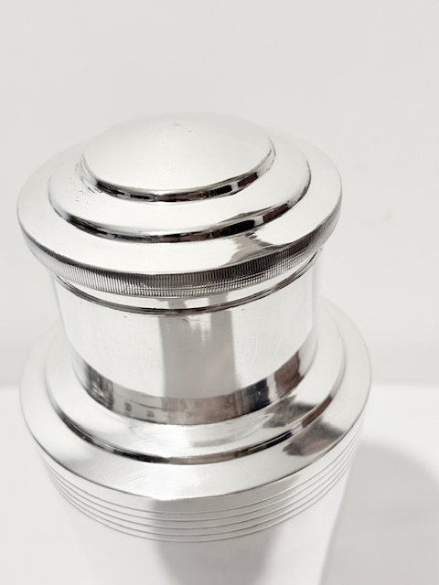 Keith Murray Designed for Mappin & Webb Silver Plated Cocktail Shaker