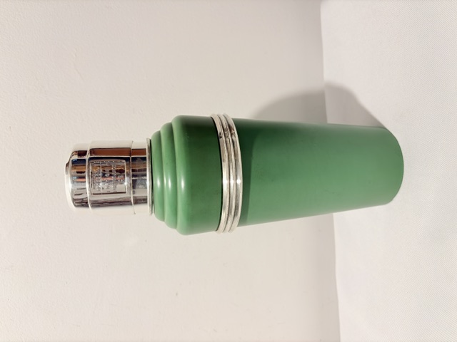 Art Deco Master Incolor Green Bakelite Cocktail Shaker