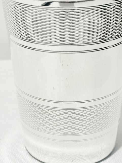 Vintage Silver Plated Three Part Cocktail Shaker Vintage Silver Plated Three Part Cocktail Shaker