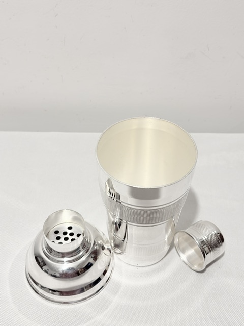 Vintage Silver Plated Three Part Cocktail Shaker Vintage Silver Plated Three Part Cocktail Shaker