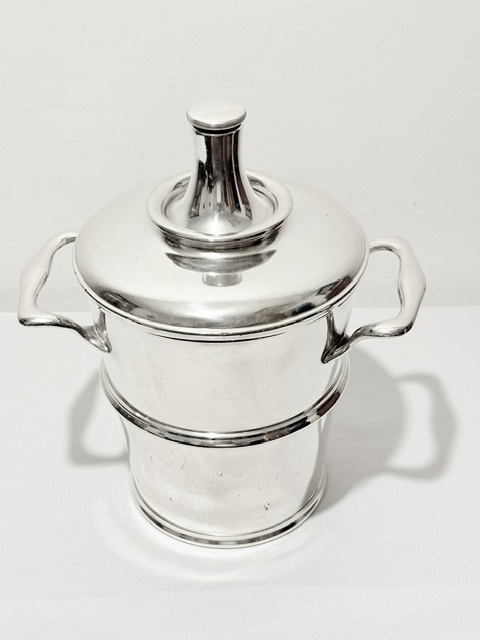 Antique Silver Plated Cocktail Shaker of Mammoth Proportion Antique Silver Plated Cocktail Shaker of Mammoth Proportion