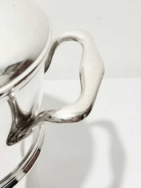 Antique Silver Plated Cocktail Shaker of Mammoth Proportion Antique Silver Plated Cocktail Shaker of Mammoth Proportion