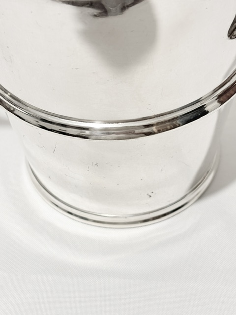 Antique Silver Plated Cocktail Shaker of Mammoth Proportion Antique Silver Plated Cocktail Shaker of Mammoth Proportion