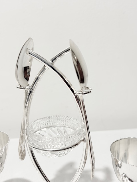 Antique Silver Plated Egg Cruet Antique Silver Plated Egg Cruet