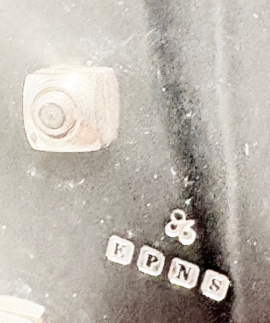 Antique Silver Plated Egg Cruet on Galleried Tray Antique Silver Plated Egg Cruet on Galleried Tray