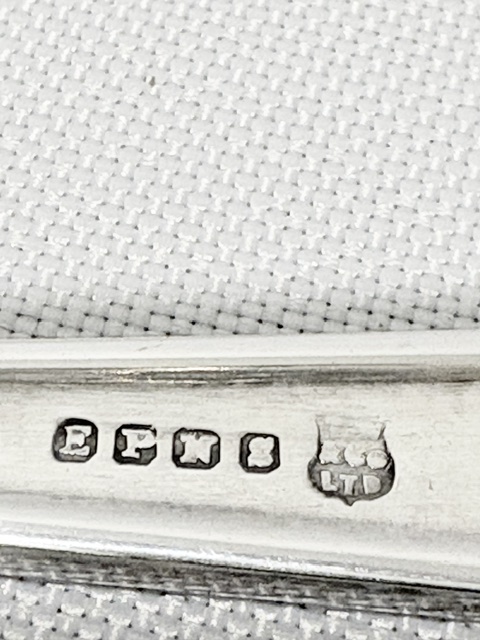 Art Deco Design Antique Silver Plated Asparagus Tongs