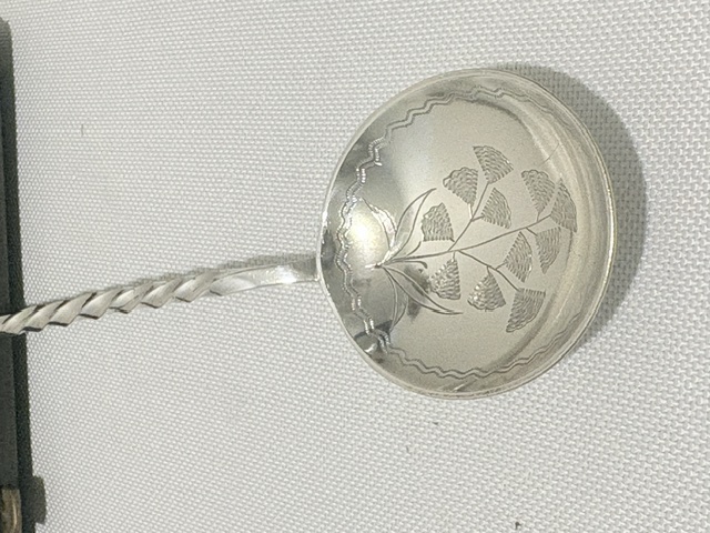 Boxed Pair of Silver Plated Jam or Serving Spoons