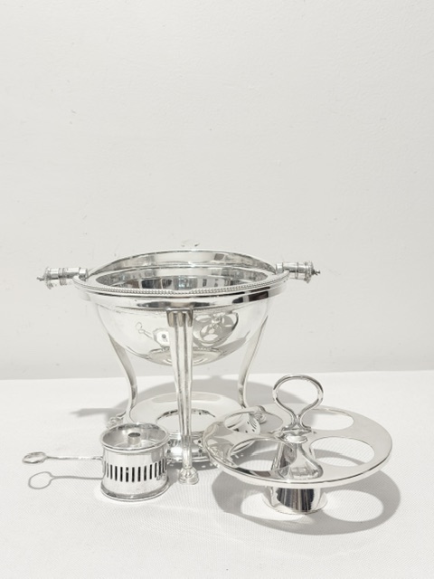 Antique Silver Plated Egg Boiler or Coddler with Rollover Lid Antique Silver Plated Egg Boiler or Coddler with Rollover Lid