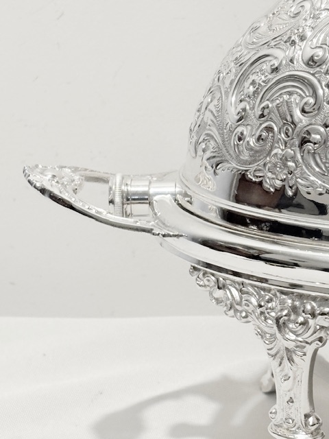 Antique Silver Plated Breakfast or Food Serving Dish