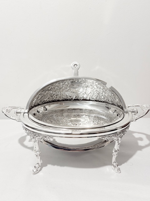 Antique Silver Plated Breakfast or Food Serving Dish