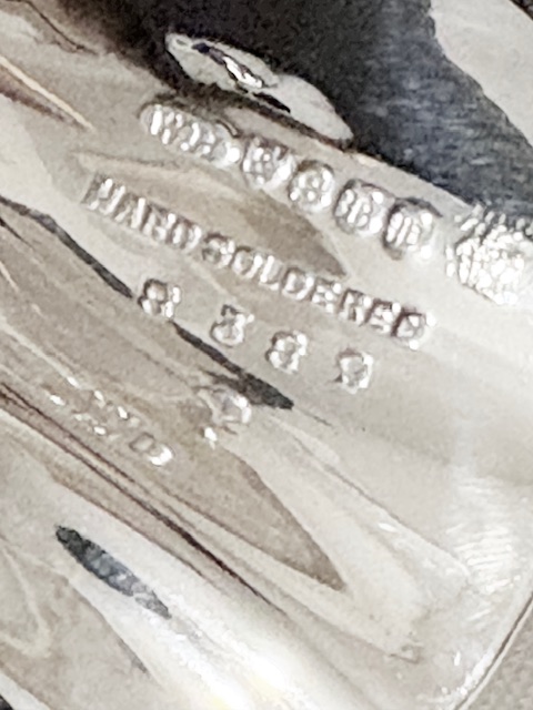 Handsome Antique Silver Plated Triple Shell Dish