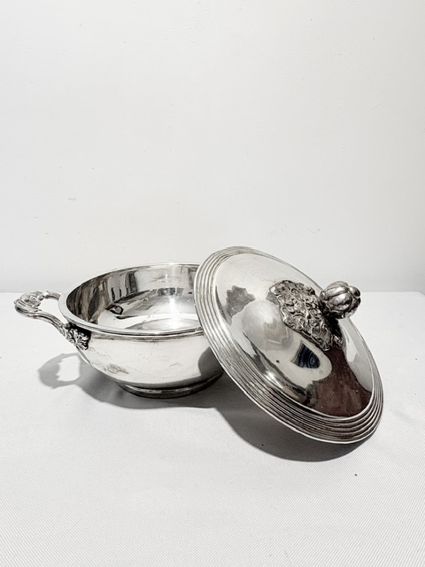Charming Antique Silver Plated Serving Tureen