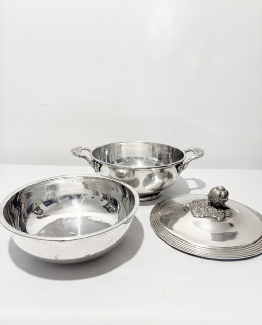 Charming Antique Silver Plated Serving Tureen