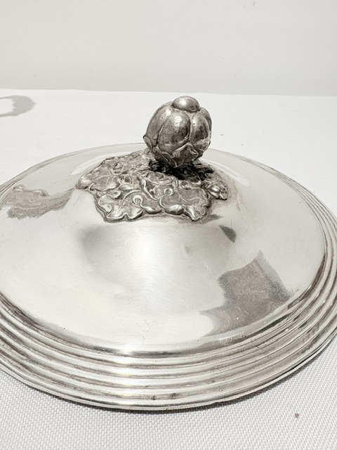Charming Antique Silver Plated Serving Tureen