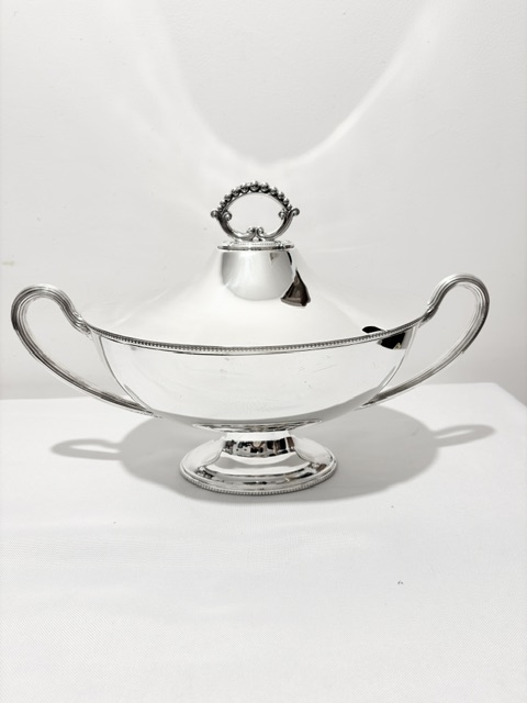 Antique Adams Style Silver Plated Soup Tureen (c.1890)