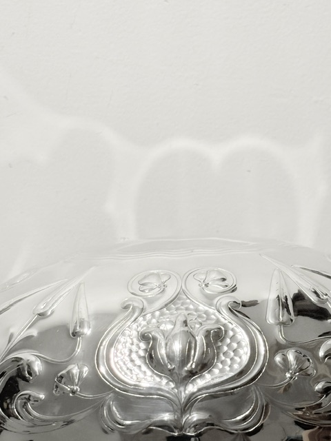 Antique Silver Plated Rollover Serving Dish Antique Silver Plated Rollover Serving Dish
