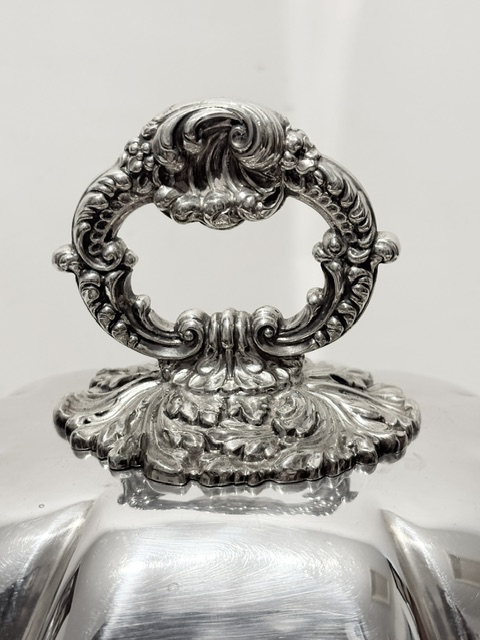 Antique Silver Plated Entree Dish by Thomas Bradbury & Sons of Sheffield Antique Silver Plated Entree Dish by Thomas Bradbury & Sons of Sheffield