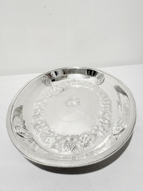 Antique Silver Plated Berry Serving Dish Antique Silver Plated Berry Serving Dish