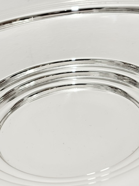 Antique Silver Plated Serving Dish in an Art Deco Manner Antique Silver Plated Serving Dish in an Art Deco Manner