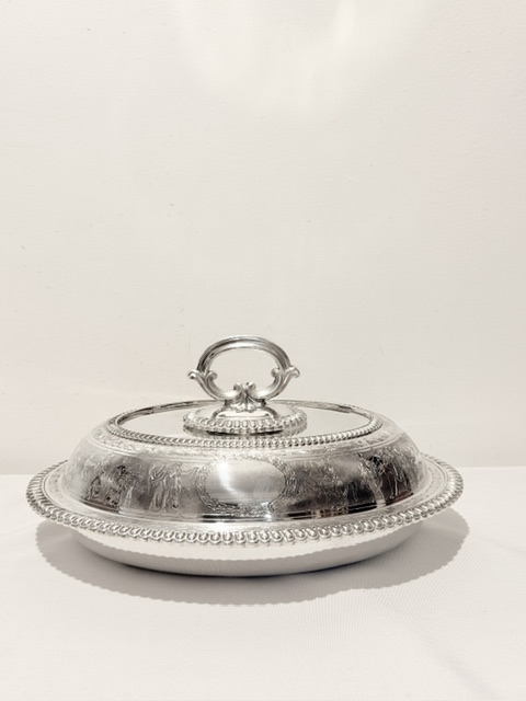 Antique Silver Plated Entree or Vegetable Dish Antique Silver Plated Entree or Vegetable Dish