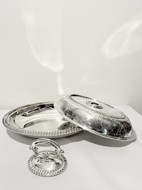 Antique Silver Plated Entree or Vegetable Dish Antique Silver Plated Entree or Vegetable Dish