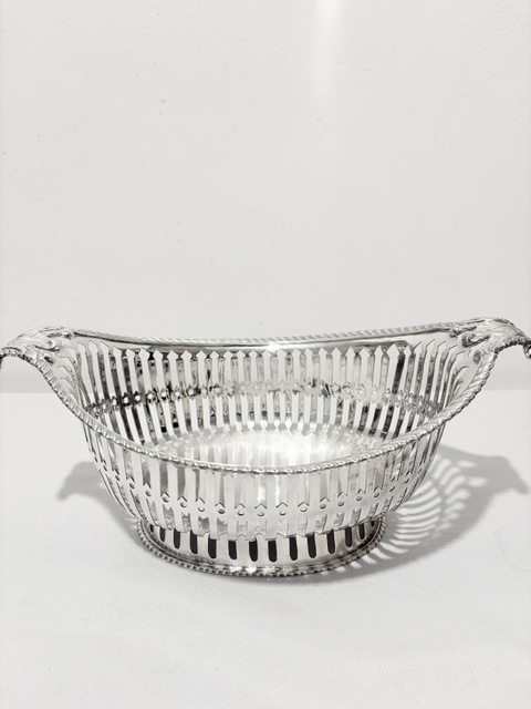 Antique Silver Plated Basket Probably Used for Bread Rolls Antique Silver Plated Basket Probably Used for Bread Rolls