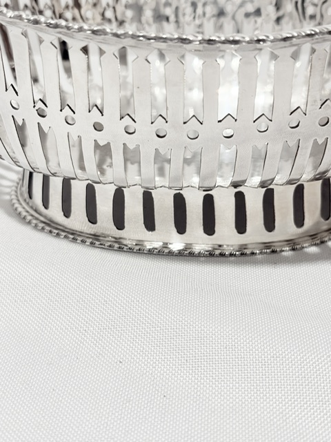 Antique Silver Plated Basket Probably Used for Bread Rolls Antique Silver Plated Basket Probably Used for Bread Rolls