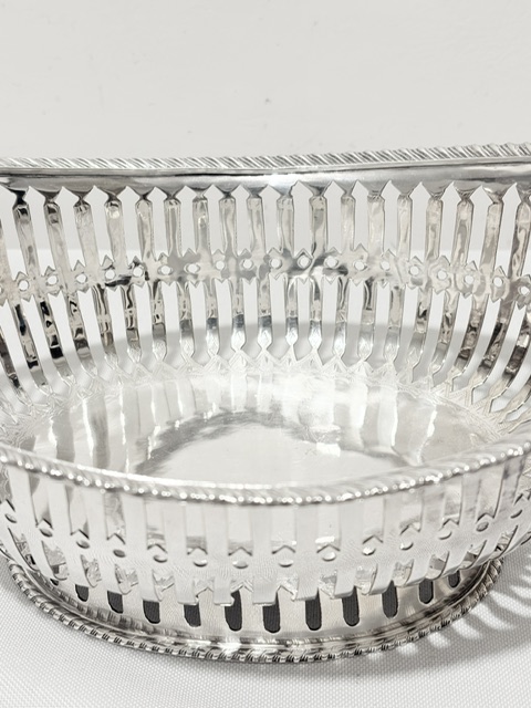 Antique Silver Plated Basket Probably Used for Bread Rolls Antique Silver Plated Basket Probably Used for Bread Rolls