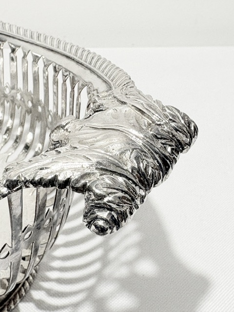 Antique Silver Plated Basket Probably Used for Bread Rolls Antique Silver Plated Basket Probably Used for Bread Rolls