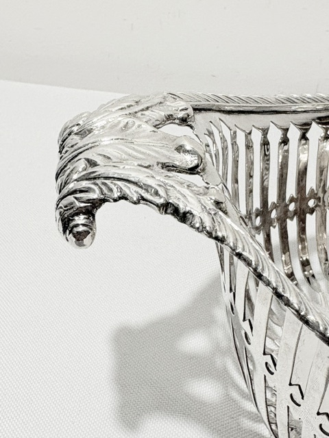 Antique Silver Plated Basket Probably Used for Bread Rolls Antique Silver Plated Basket Probably Used for Bread Rolls