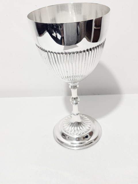Antique Queen Anne Style Silver Plated Goblet Antique Queen Anne Style Silver Plated Goblet