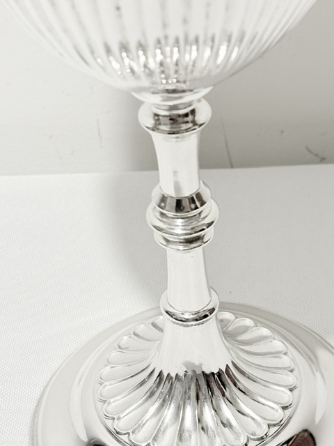 Antique Queen Anne Style Silver Plated Goblet Antique Queen Anne Style Silver Plated Goblet