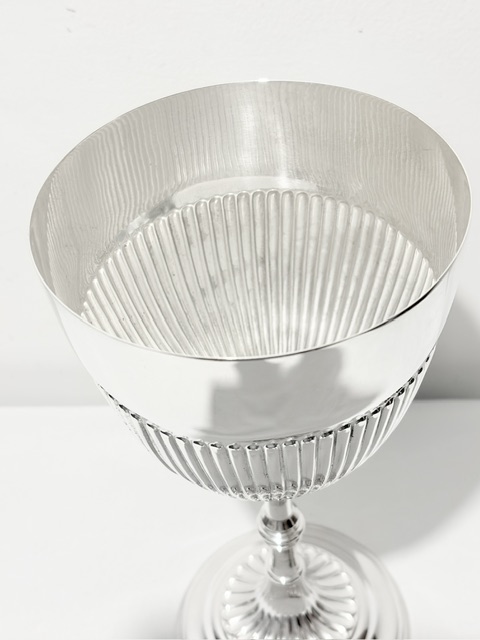 Antique Queen Anne Style Silver Plated Goblet Antique Queen Anne Style Silver Plated Goblet