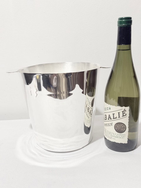 Vintage Plain Body Silver Plated Champagne Bucket or Wine Cooler