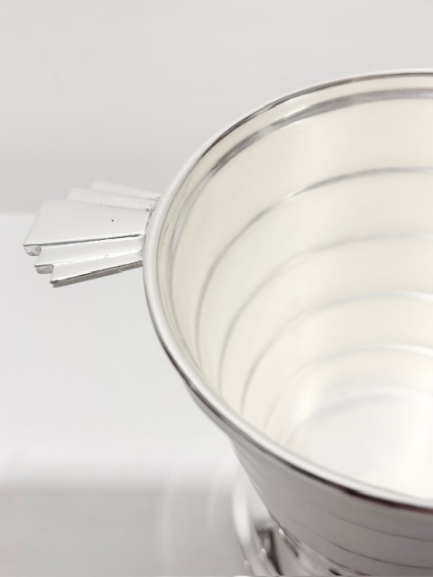 Vintage Art Deco in Design Silver Plated Ice Pail or Bucket