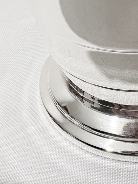 Vintage Art Deco in Design Silver Plated Ice Pail or Bucket