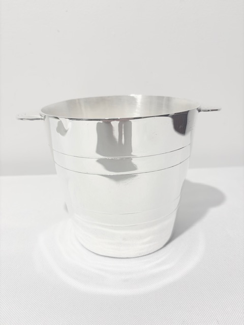 Art Deco in Design Silver Plated Ice Pail or Bucket
