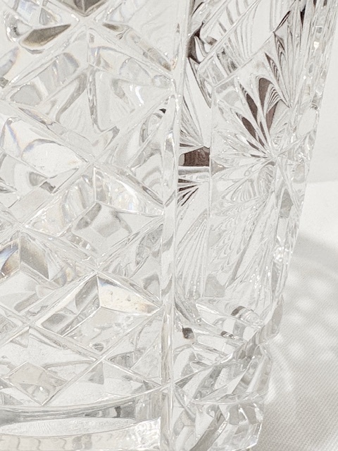 Antique Silver Plated and Moulded Glass Wine Cooler or Ice Bucket Antique Silver Plated and Moulded Glass Wine Cooler or Ice Bucket