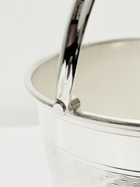 Vintage Silver Plated Swing Handle Ice Pail Bucket Vintage Silver Plated Swing Handle Ice Pail Bucket