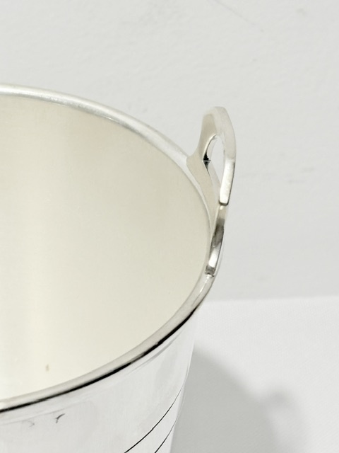 Vintage Silver Plated Hotel Quality Ice Pail or Bucket Vintage Silver Plated Hotel Quality Ice Pail or Bucket