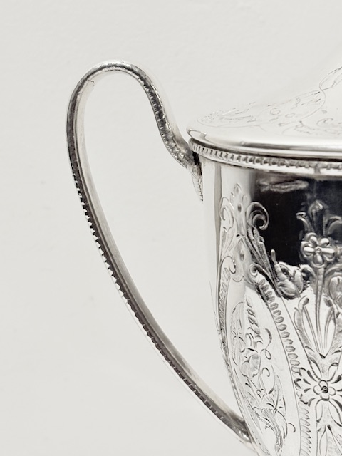 Small Size Antique Silver Plated Samovar or Tea Urn