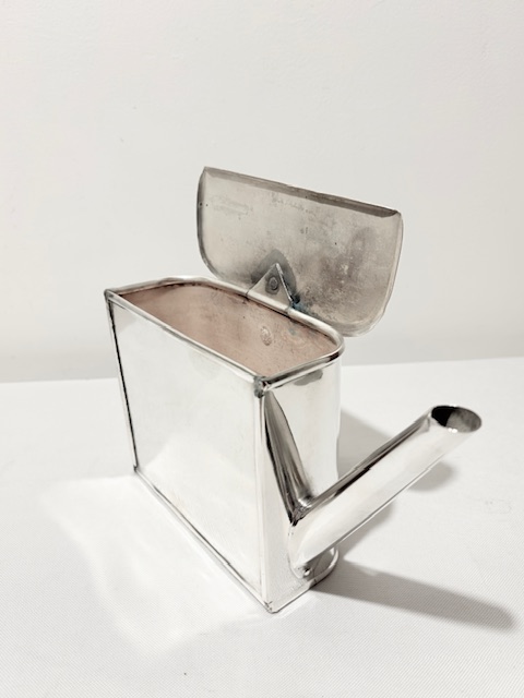 Antique Silver Plated Indoor Watering Can
