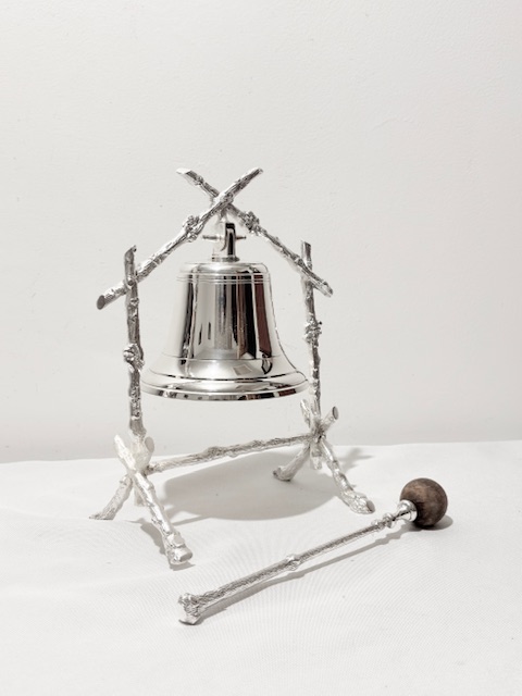 Attractive Antique Silver Plated Dinner Bell