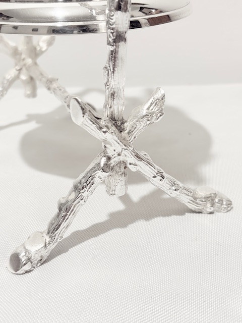 Attractive Antique Silver Plated Dinner Bell