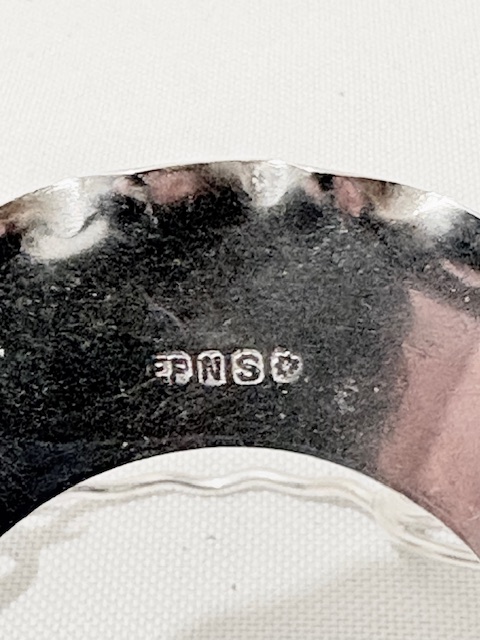 Handsome Pair of Antique Silver Plated and Glass Salt Cellars Handsome Pair of Antique Silver Plated and Glass Salt Cellars