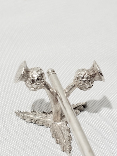 Novelty Pair of Antique Silver Plated Knife Rests