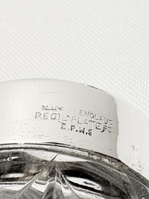 Antique Silver Plate and Cut Glass Sugar Shaker