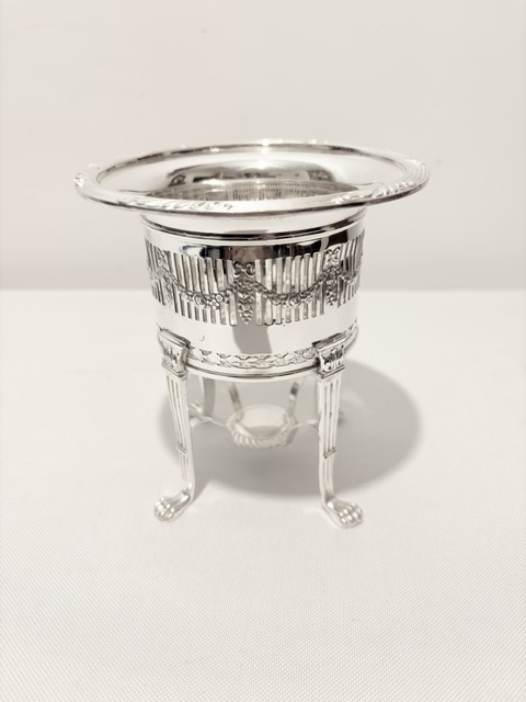 Antique Silver Plated Plant Pot Holder (c.1900)