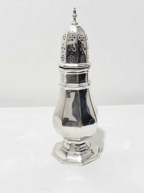 Antique Silver Plated Sugar or Cocoa Shaker